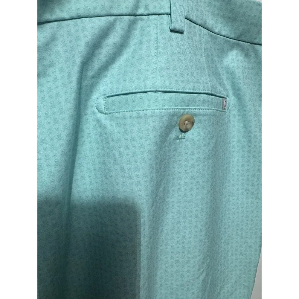 Peter Millar Crown Sport Salem Skull-In-One Performance Shorts 52R Cabana Blue